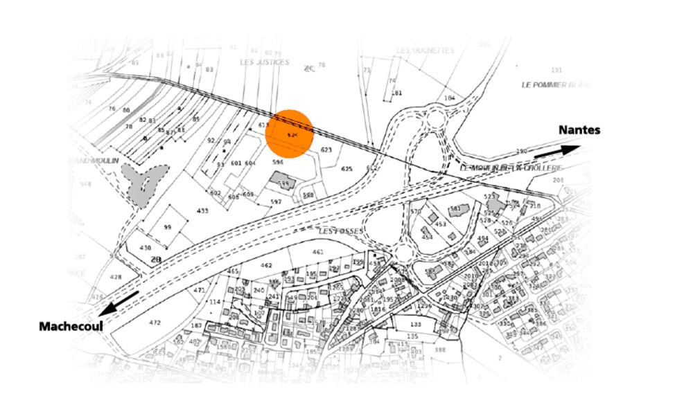 Plan de situation — La Marne (44310)